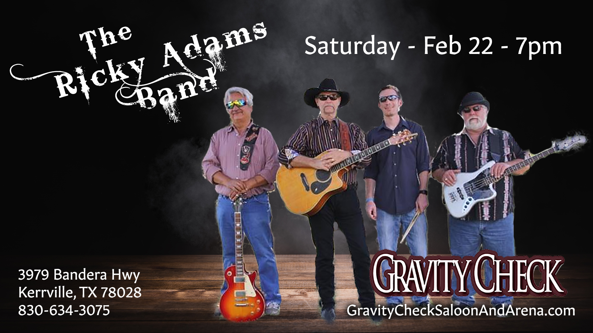 Ricky Adams Band – Gravity Check Saloon and Arena